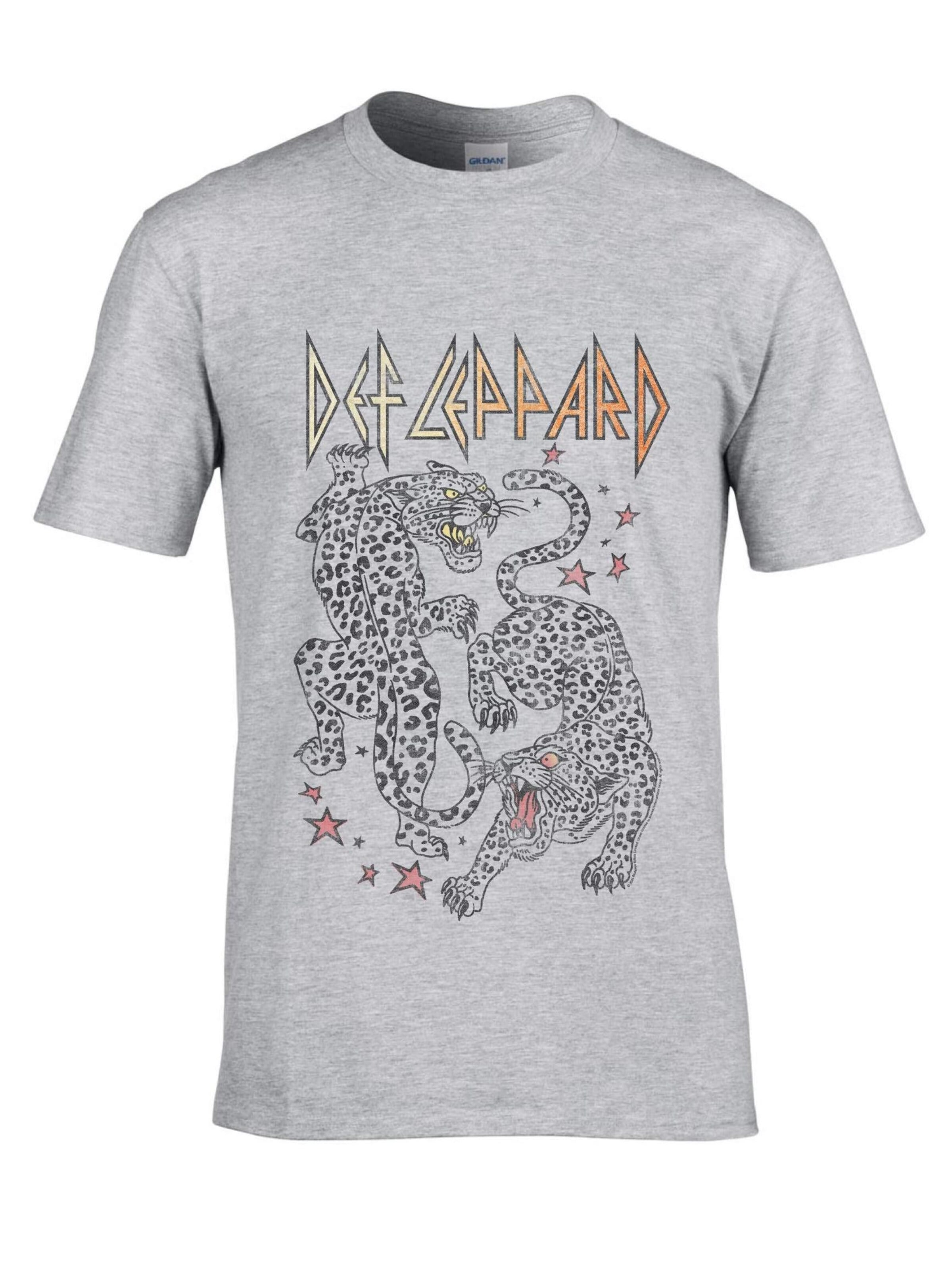 Def Leppard Shirt 'Def Leppard Double Leppard T-Shirt' in Grey: front