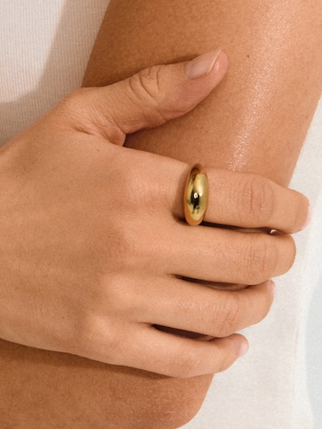 Bague 'PHASE' Pilgrim en or : devant