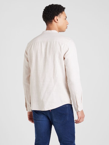 JACK & JONES Regular fit Overhemd 'MAZE' in Beige