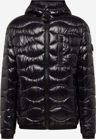 JOOP! Jeans Winter jacket 'Abano' in Black: front