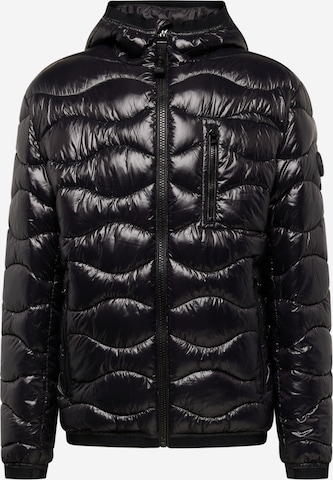 JOOP! Jeans Winter Jacket 'Abano' in Black: front