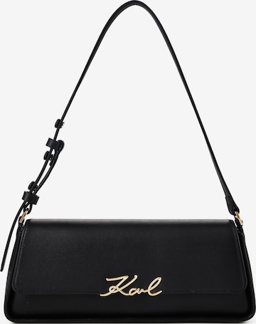 Sac bandoulière 'Signature' Karl Lagerfeld en noir : devant