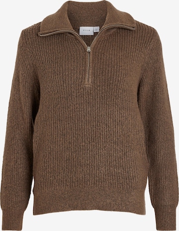 VILA Sweater 'BOOBA' in Brown: front