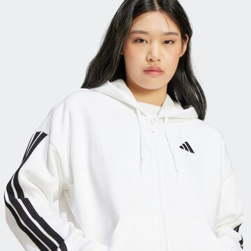 ADIDAS SPORTSWEAR Αθλητική ζακέτα φούτερ σε λευκό