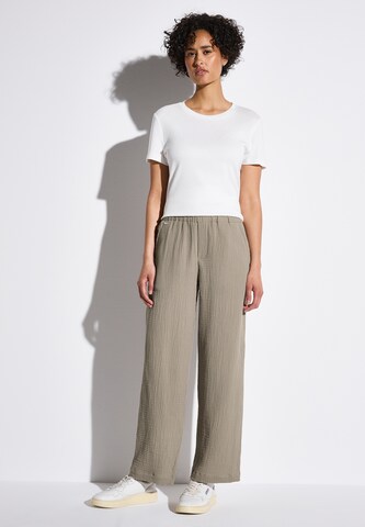 STREET ONE Wide Leg Hose in Beige