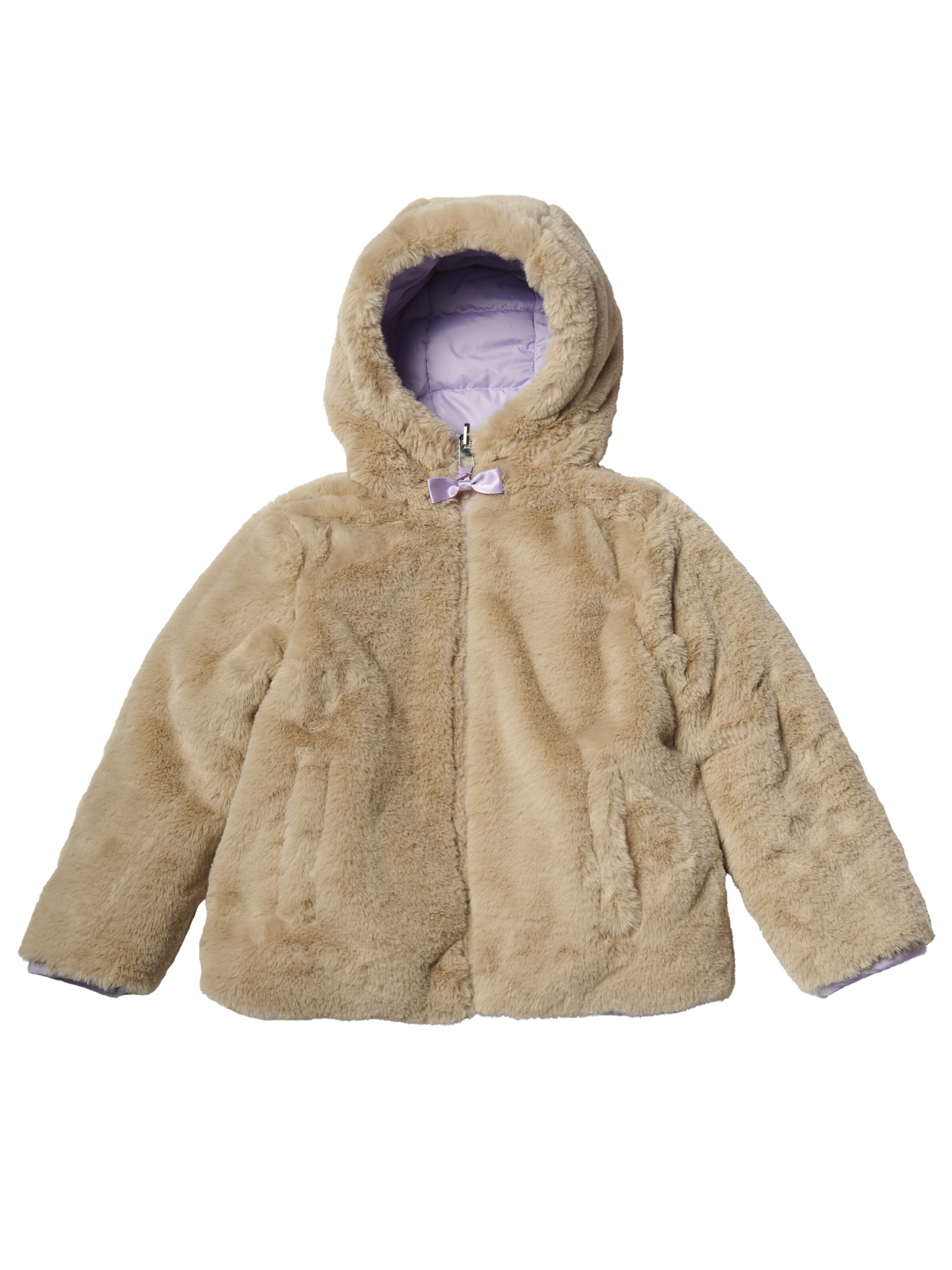 KOROSHI Winterjacke in Beige: Vorderseite