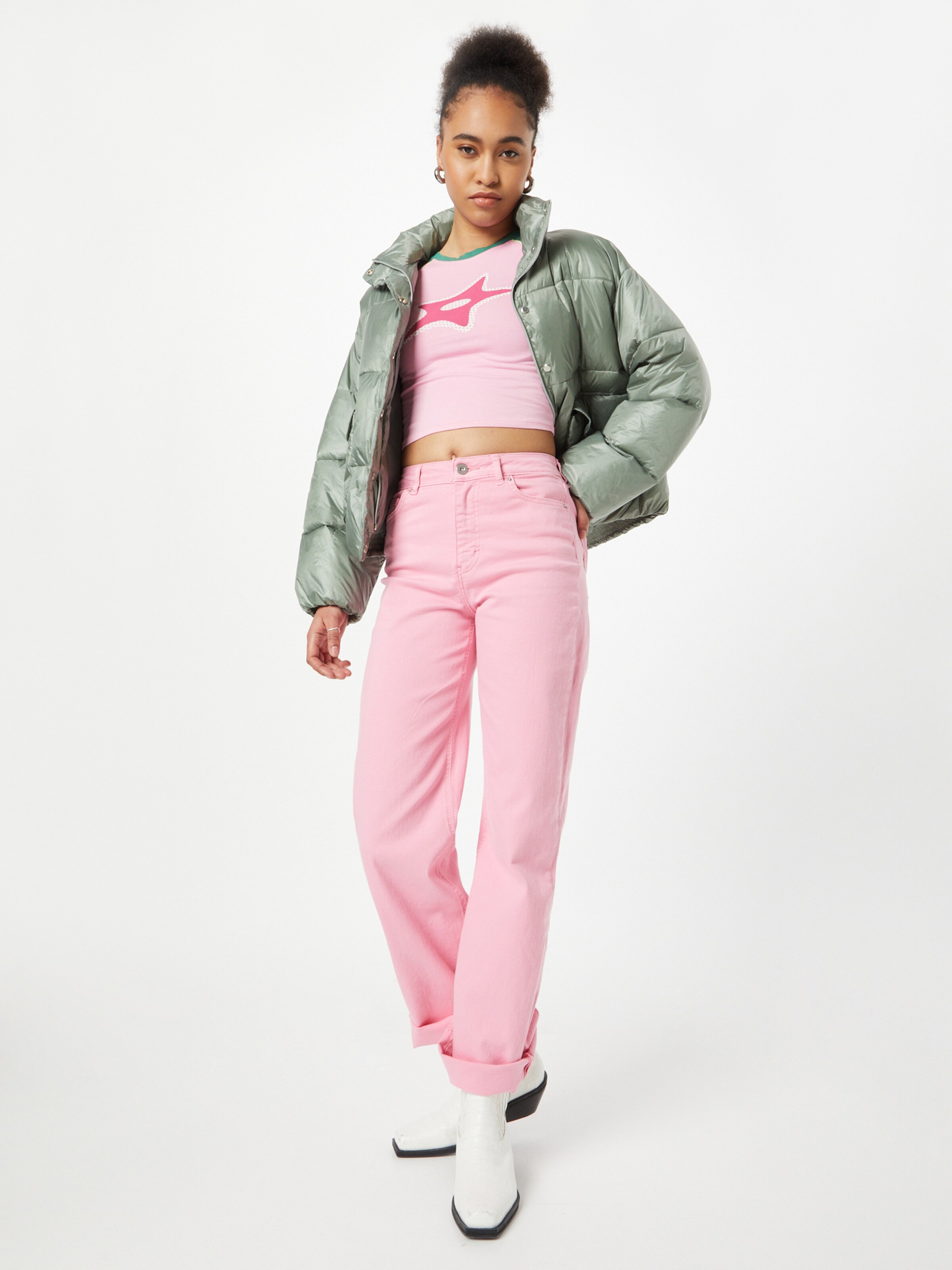 Frauen Shirts & Tops Motel T-Shirt 'Nagata' in Pink, Hellpink - LO82489 Frauen Shirts & Tops Motel T-Shirt 'Nagata' in Pink, Hellpink - LO82489