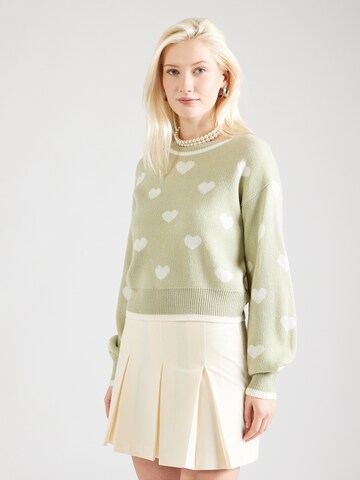 JDY Neulepaita 'JDYROMANCE' värissä vihreä: etupuoli