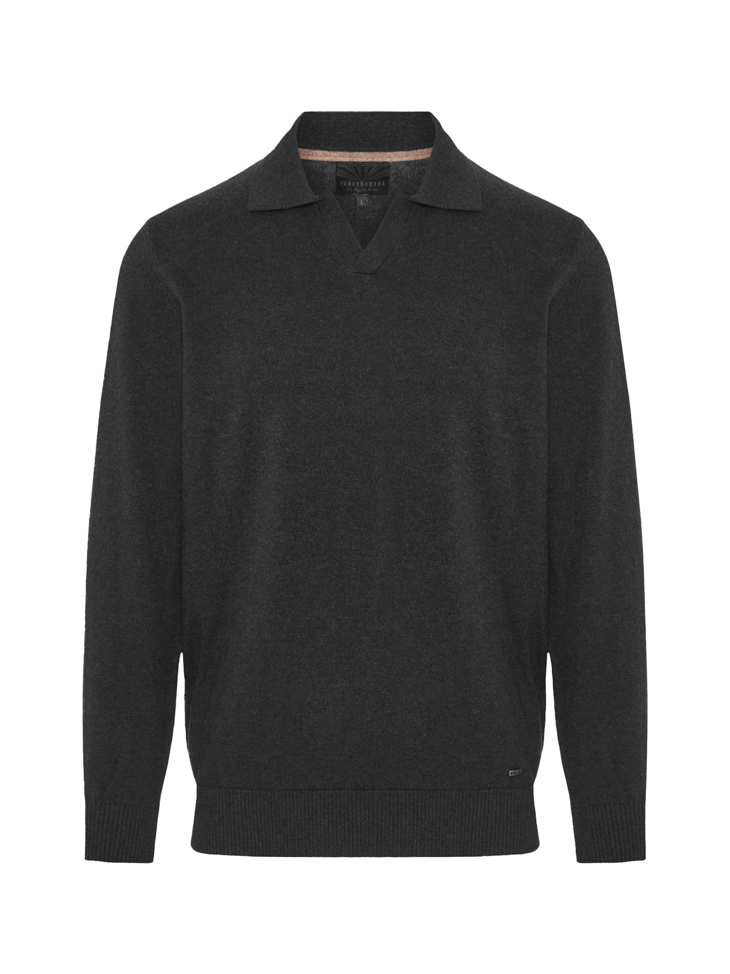 Funky Buddha Sweater in Black: front