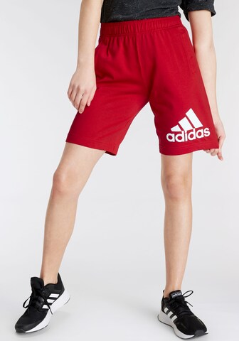 Loosefit Pantaloni sportivi 'Essentials Big Logo ' di ADIDAS SPORTSWEAR in rosso: frontale