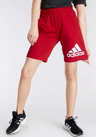Loosefit Pantalon de sport 'Essentials Big Logo ' ADIDAS SPORTSWEAR en rouge : devant