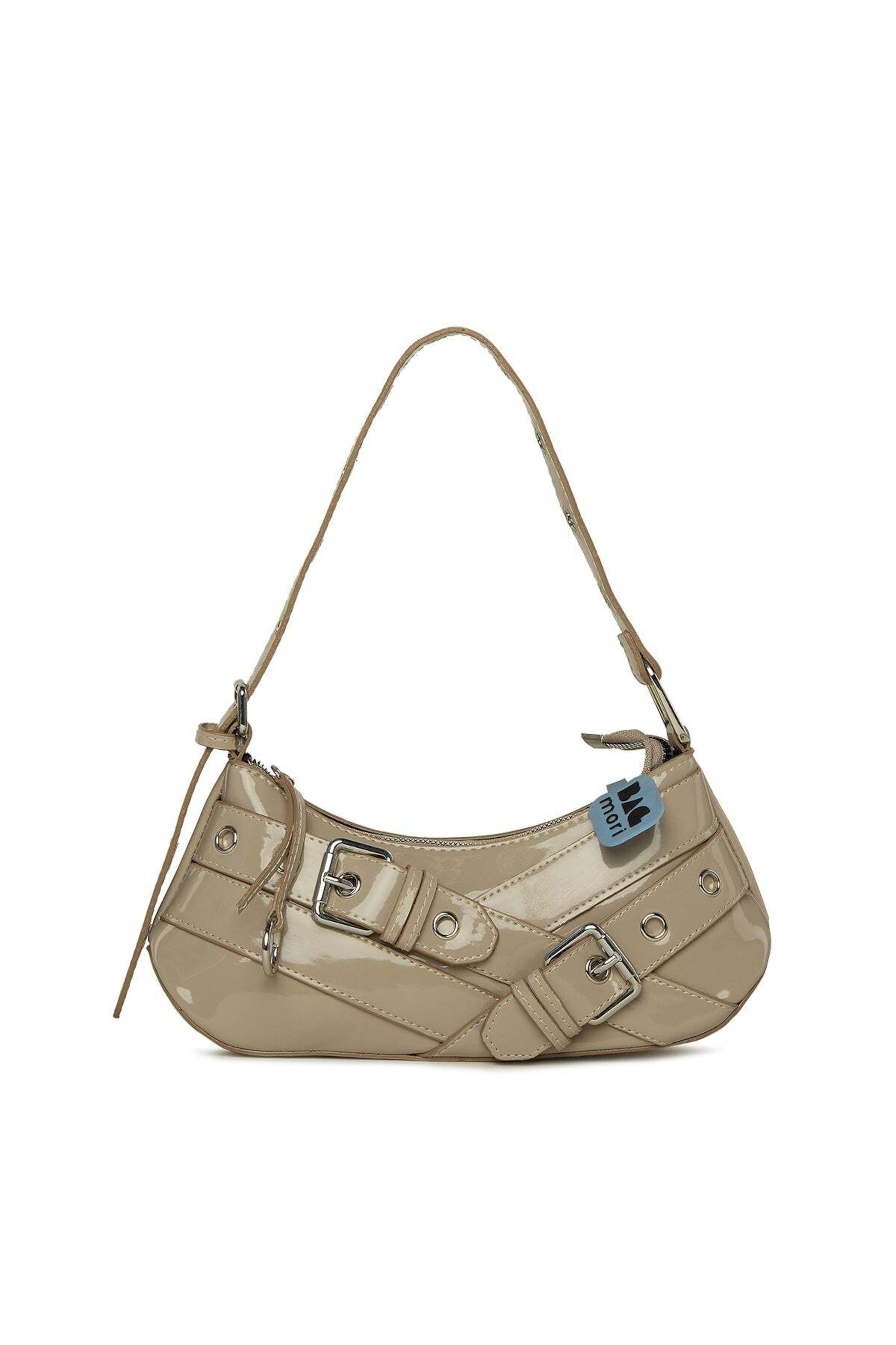 Bagmori Schultertasche in Beige: Vorderseite
