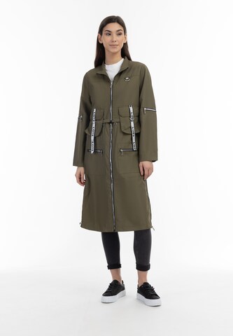 MYMO Between-Seasons Coat in Green