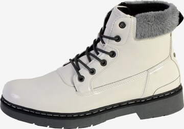 The Divine Factory Booties in White: front