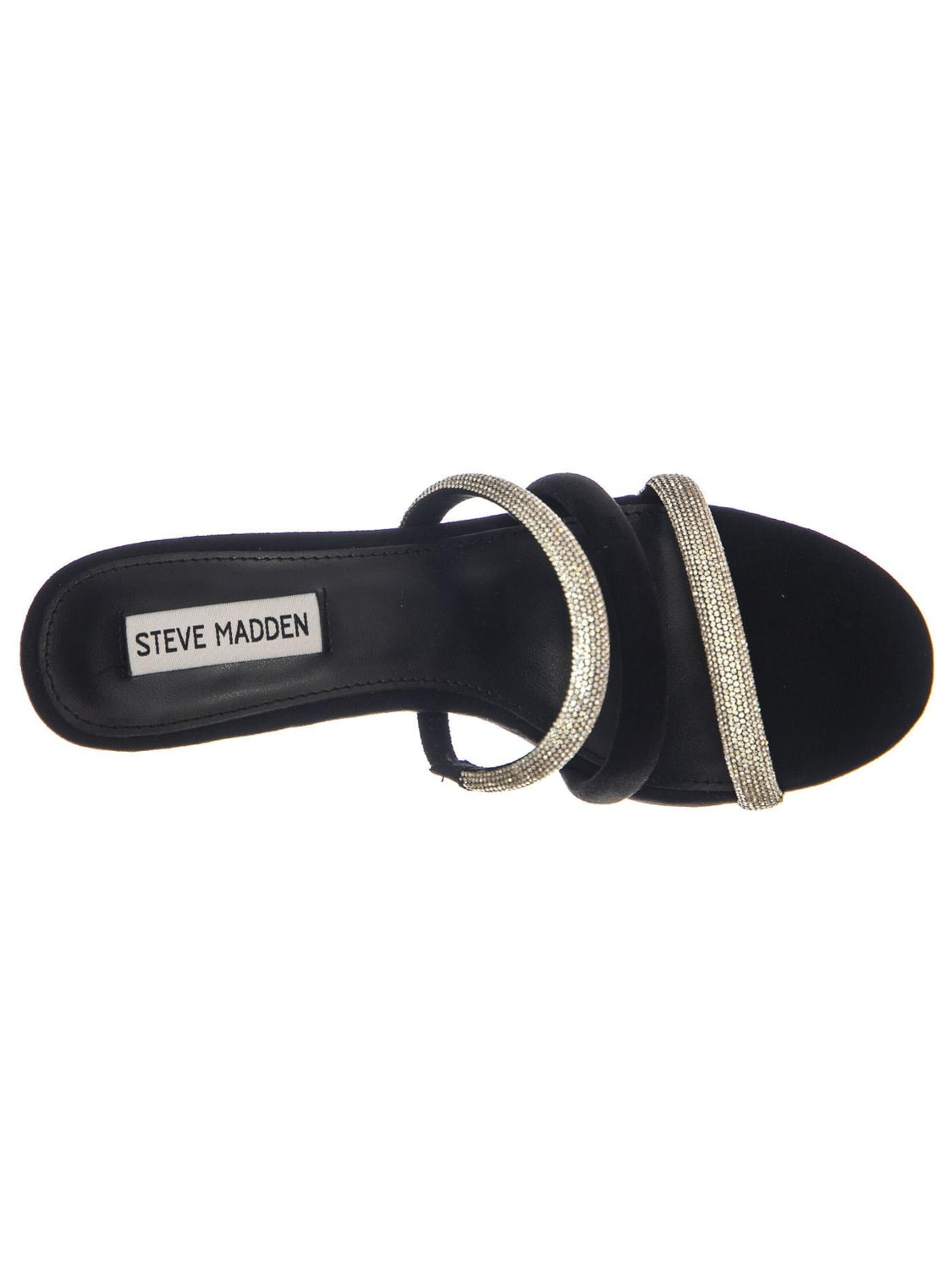 STEVE MADDEN Sandały 'Kairo Black Silver' w kolorze czarny