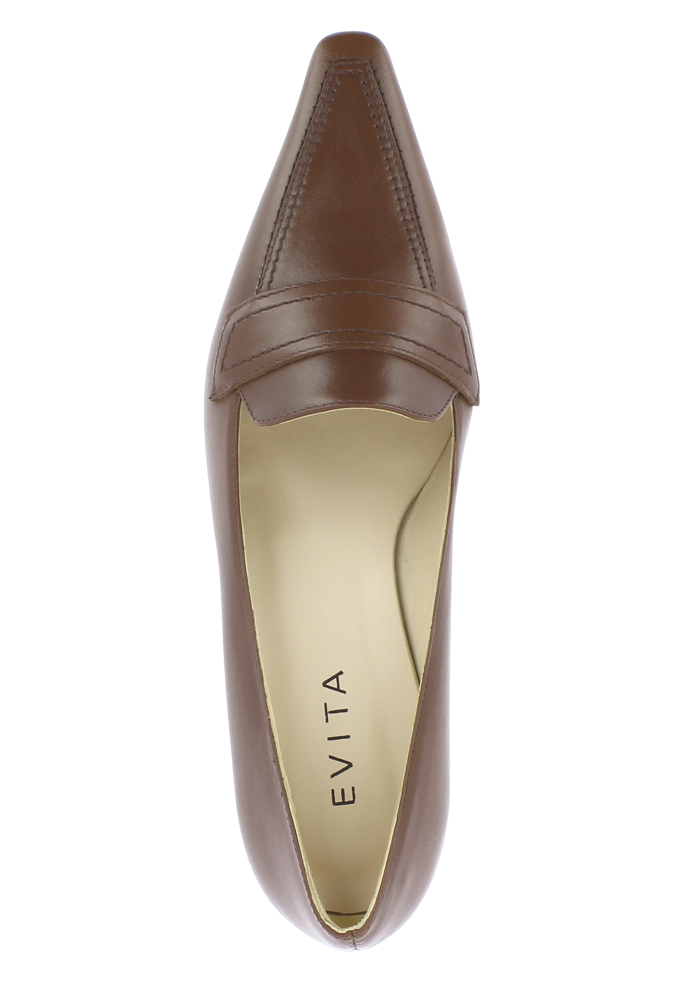 EVITA High front pumps 'LIA' in Brown