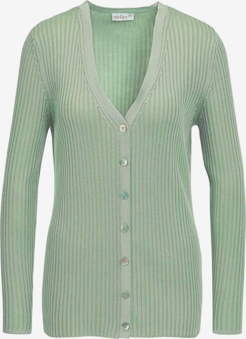 Goldner Gebreid vest in Groen: voorkant