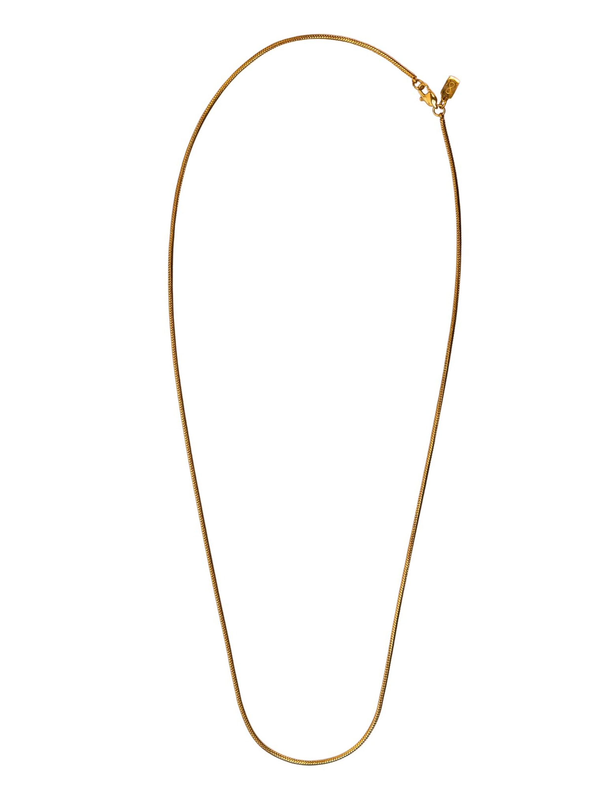 Eternal Necklace 'Snake' in Gold: front