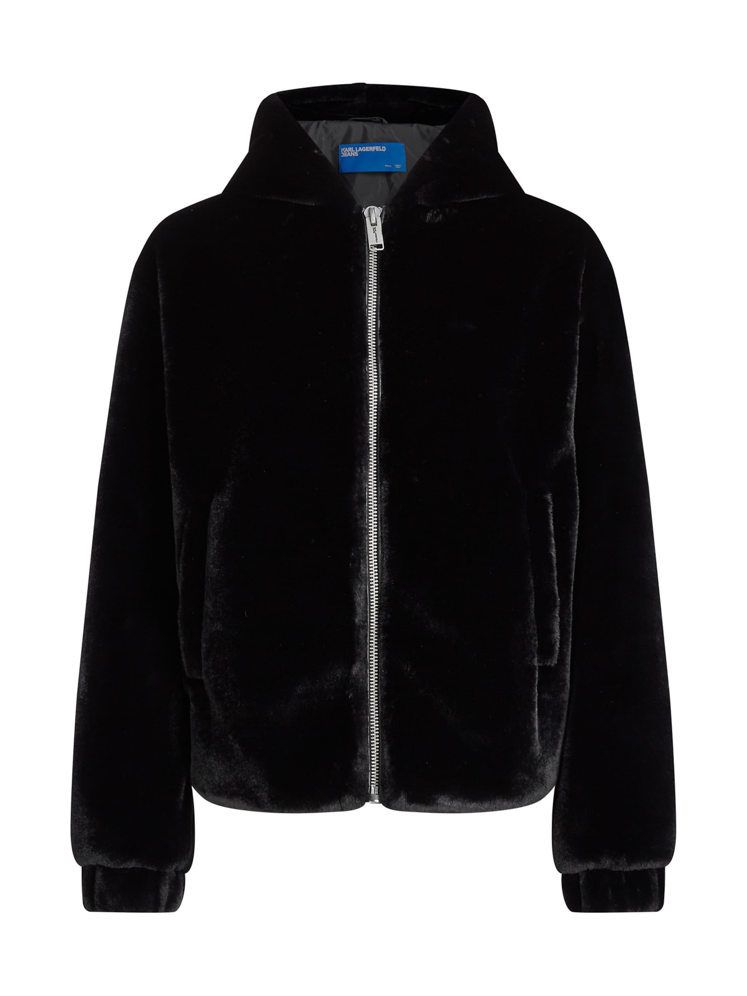 KARL LAGERFELD JEANS Átmeneti dzseki - fekete: elől