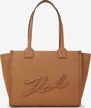Sac bandoulière Karl Lagerfeld en marron : devant