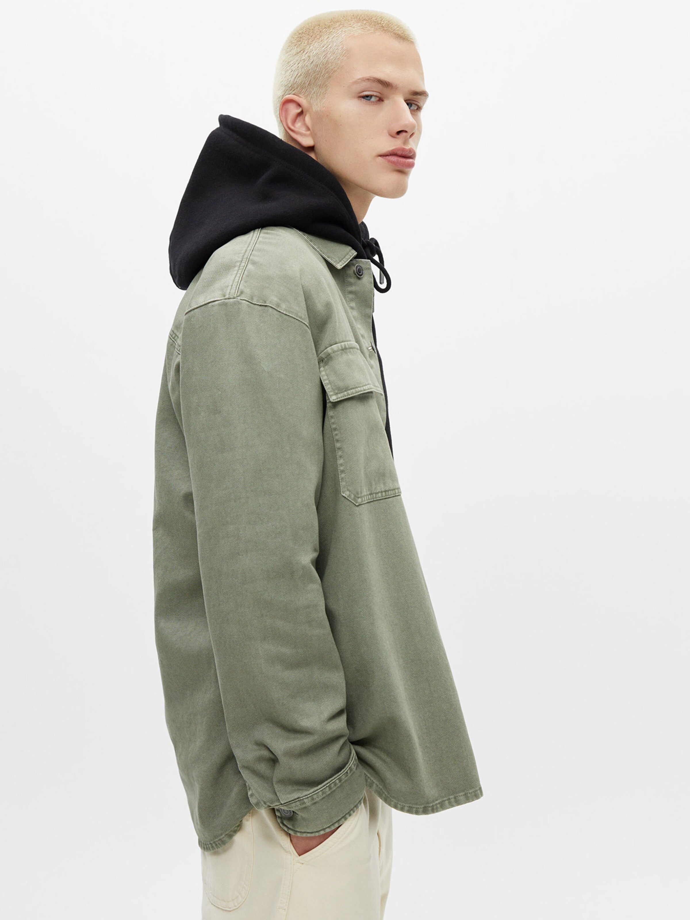 Pull&Bear Regular fit Ing - zöld