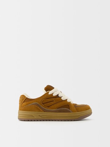 Bershka Sneaker low i brun