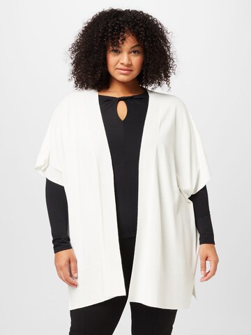 Cardigan 'MADRAS' Persona by Marina Rinaldi en blanc : devant