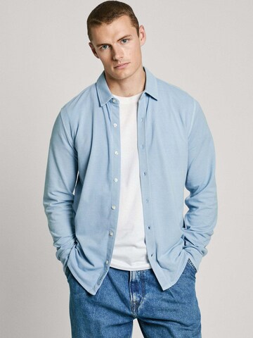 Coupe regular Chemise ' ABEL ' Pepe Jeans en bleu : devant