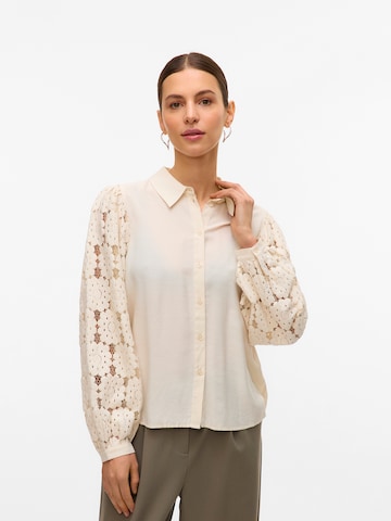 VERO MODA Bluse 'VMFABENA' i beige: forside