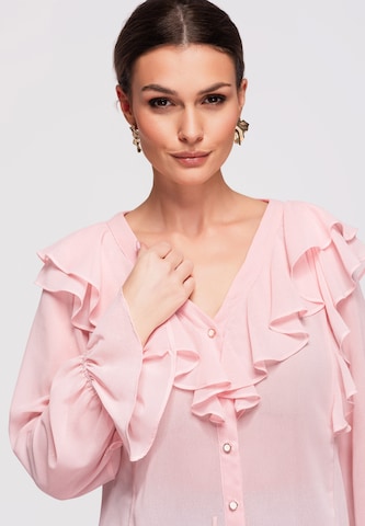 Ombre Blouse in Pink