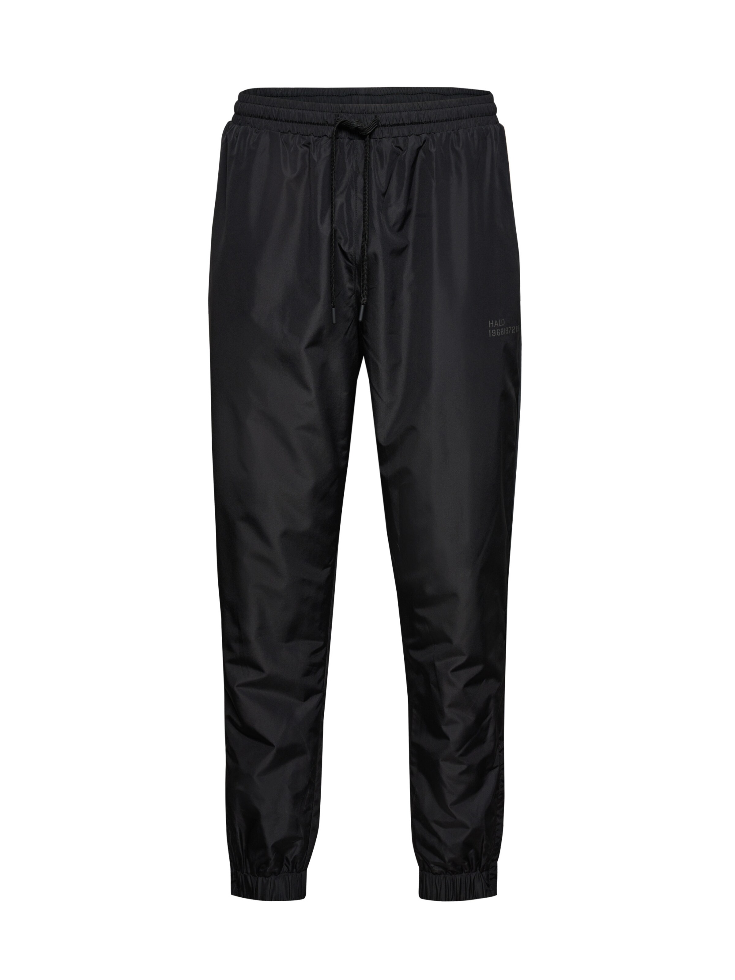 HALO Tapered Broek in Zwart: voorkant