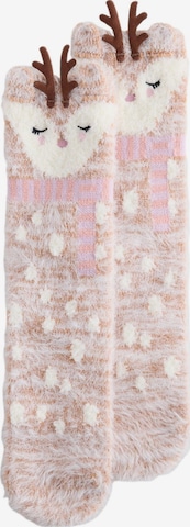 Next Socks in Pink: front