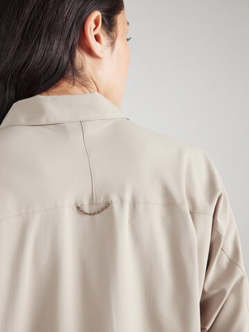 JACK WOLFSKIN Athletic button up shirt 'Sierra Quest' in Grey