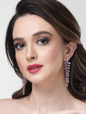 AVANT-GARDE PARIS - Pendientes 'Quintaya' en lila