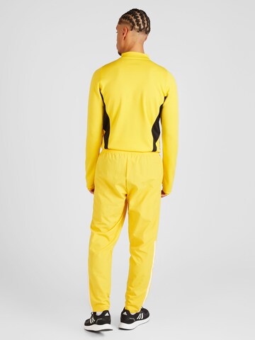 ADIDAS PERFORMANCE Tapered Workout Pants 'Juve' in Yellow