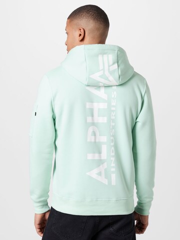 ALPHA INDUSTRIES Sweatshirt in Groen