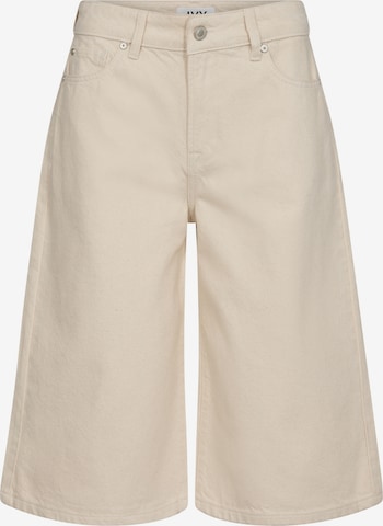 Ivy Copenhagen Wide Leg Housut 'Augusta' värissä beige: etupuoli