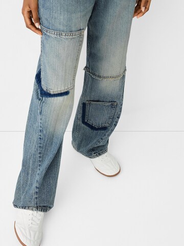 Bershka Regular Jeans in Blauw