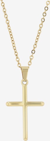 Akzent Pendant '"Mara" Edelstahl - Schlicht & Elegant - Kreuz' in Gold: front