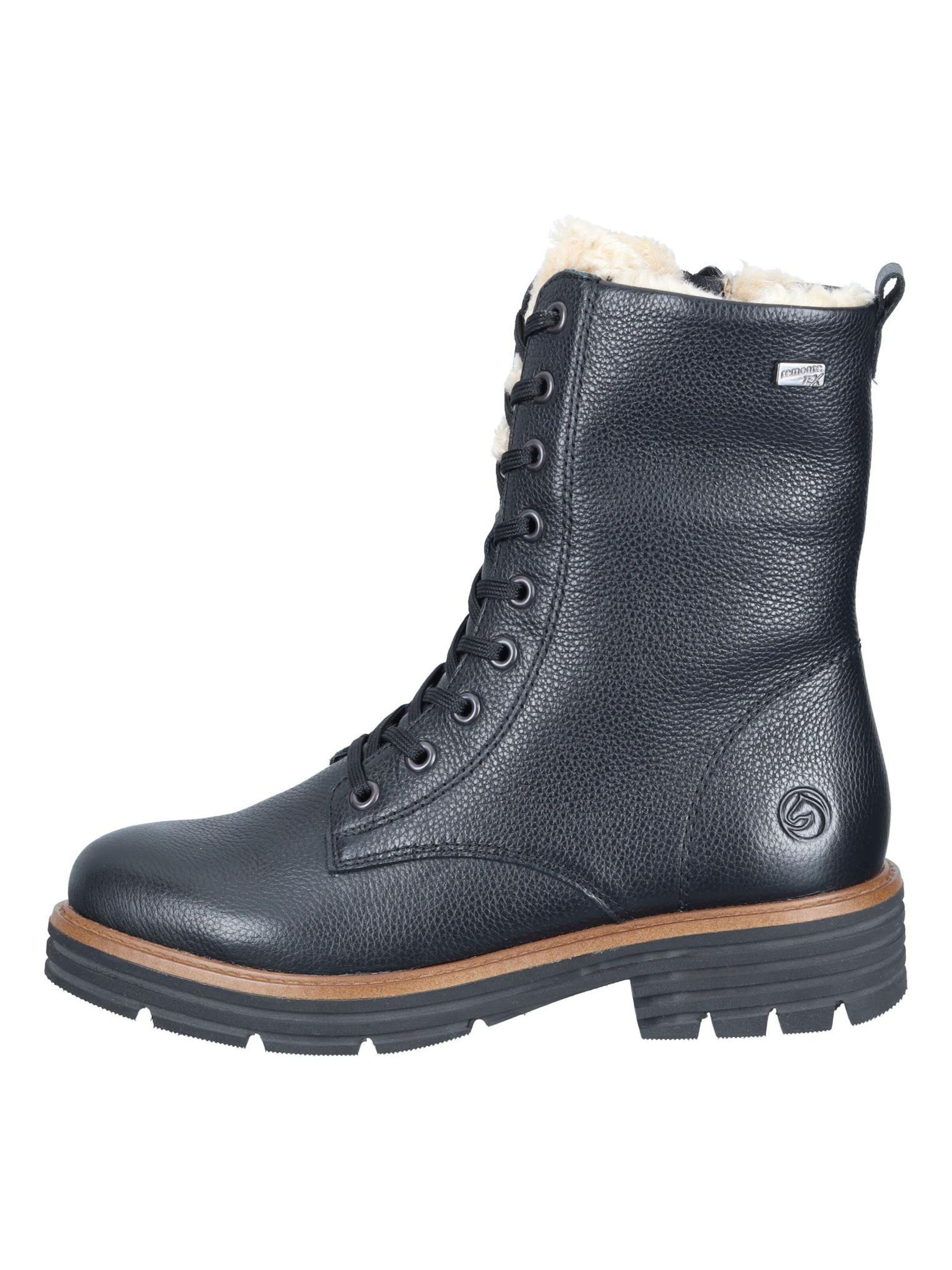 REMONTE Lace-Up Ankle Boots in Black