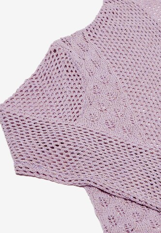 IKITA Knit Cardigan in Purple