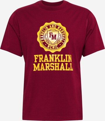 T-Shirt FRANKLIN & MARSHALL en rouge : devant