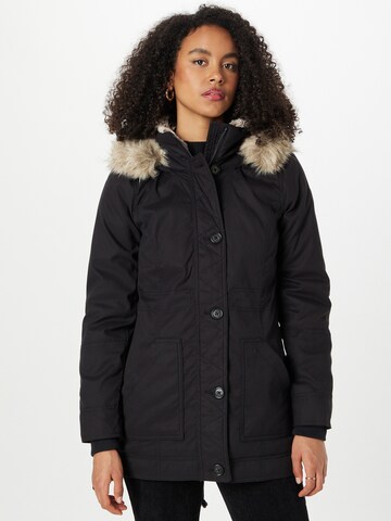 HOLLISTER Winter jacket in Black: front