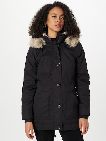 HOLLISTER Winter jacket in Black: front