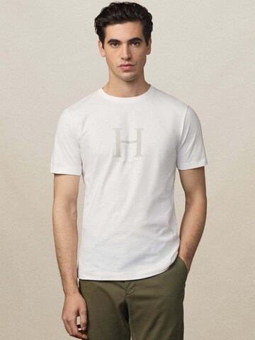 Hackett London T-Shirt 'Heritage' in Weiß: Vorderseite