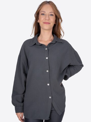 Seasons of April Blouse 'Sasha' in Grijs: voorkant