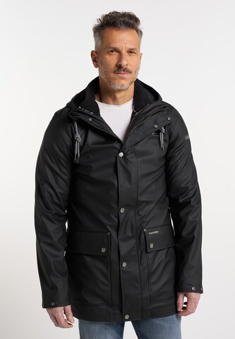 Schmuddelwedda Between-seasons parka in Black: front