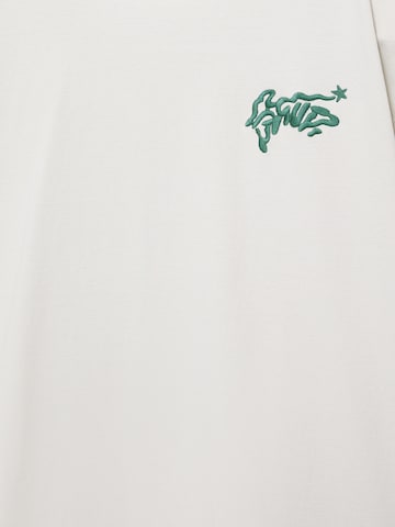 Pull&Bear Shirt 'STWD COMMUNITY' in Beige