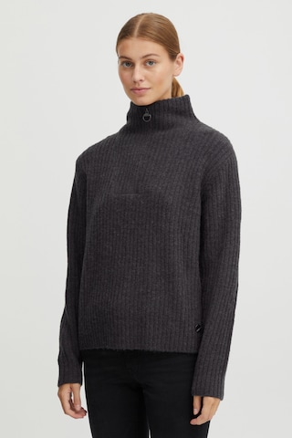 Oxmo Sweater 'Saline' in Black: front