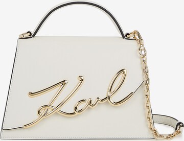 Karl Lagerfeld Crossbody Bag in White: front